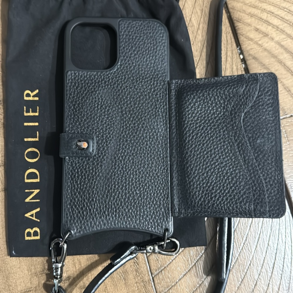 Bandolier- iPhone 12  Pro Max Crossbody Phone Case in Black - Picture 3 of 6